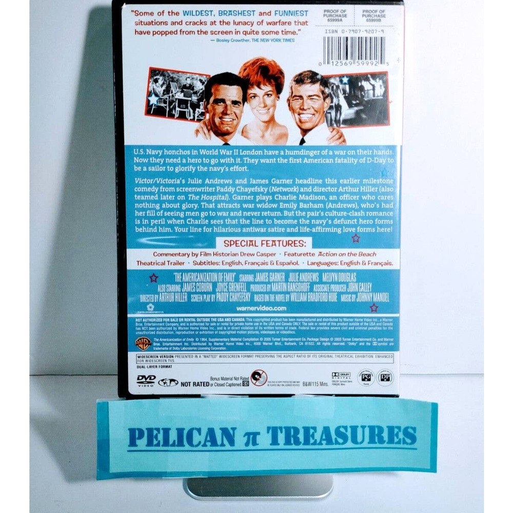 The Americanization of Emily (DVD, 2005) *Hard to find* James Garner (1964) - Picture 2 of 3